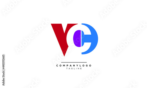 Alphabet letters Initials Monogram logo VC, VC INITIAL, VC letter
