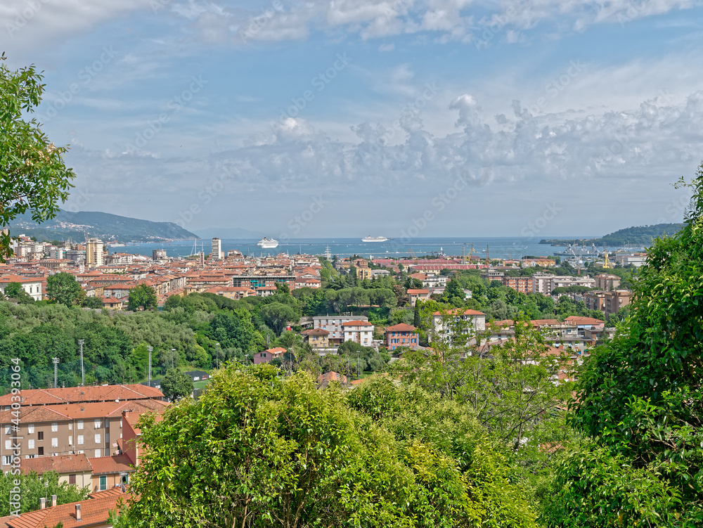 very nice view of la spezia from a hill