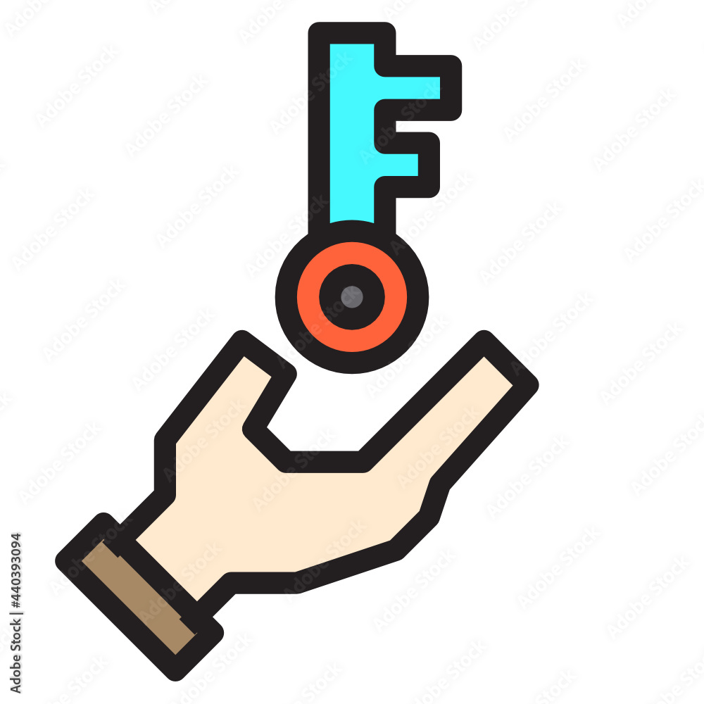 key line icon key line icon