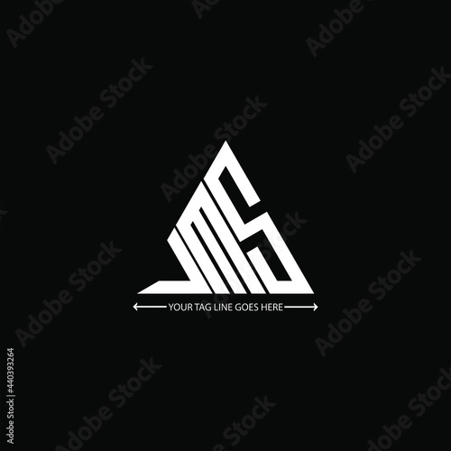 jms letter logo creative design. jms unique design