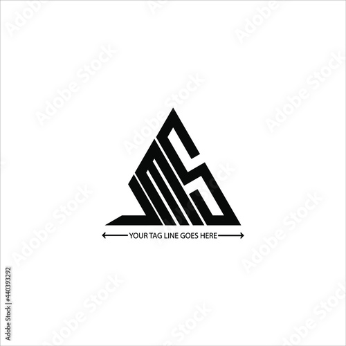 jms letter logo creative design. jms unique design