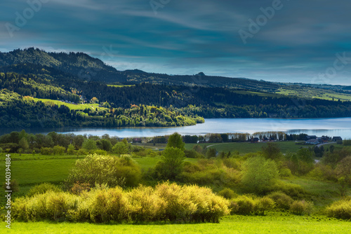 lake and mountains