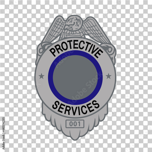 Eagle Police and Security Services Badge - Vectors (EPS)