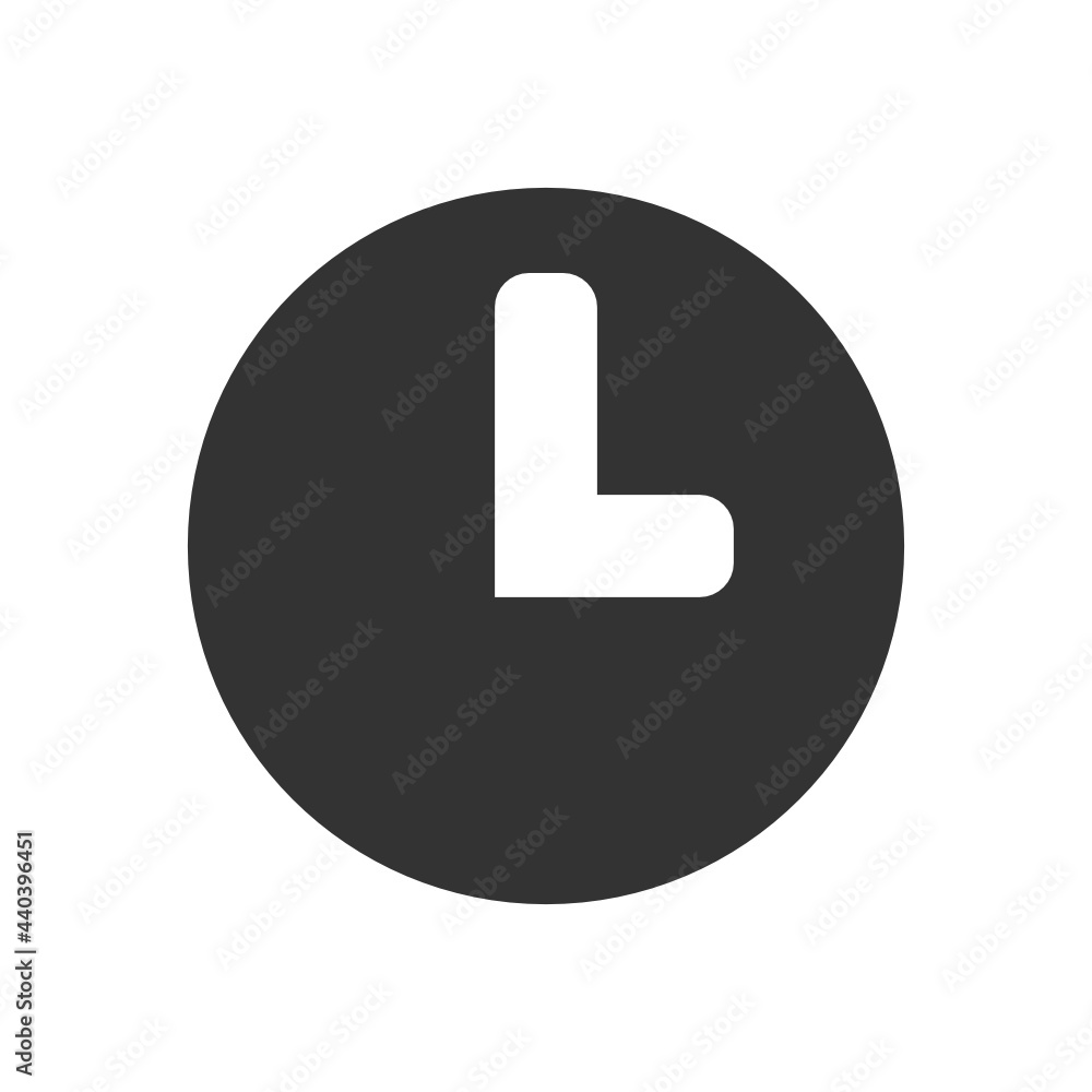 Time solid icon. Time solid icon.