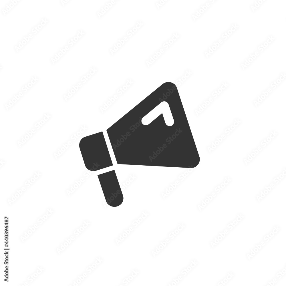 Announcement solid icon. Announcement solid icon.