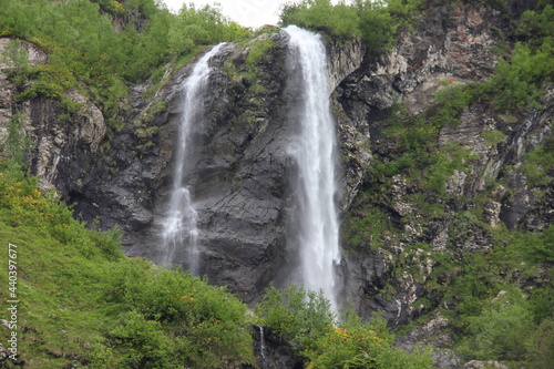Fototapeta Naklejka Na Ścianę i Meble -  beautiful waterfall in the mountains