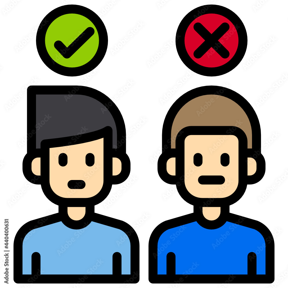 Rate color line style icon