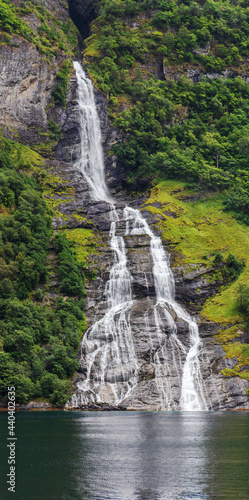 waterfall Geiranger fjord, Norway