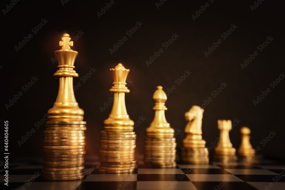 Image of chess game. Business, competition, strategy, leadership and success concept Image of chess game. Business, competition, strategy, leadership and success concept