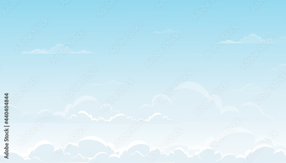 Blue sky with altostratus clouds background,Vector Cartoon sky with cirrus clouds, Concept all seasonal horizon banner in sunny day spring and summer in the morning. Vector illustration horizon Blue sky with altostratus clouds background,Vector Cartoon sky with cirrus clouds, Concept all seasonal horizon banner in sunny day spring and summer in the morning. Vector illustration horizon