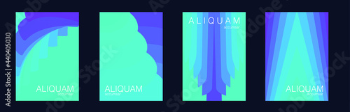 Fluid Minimal Cover. Set of Vector Backgrounds for Business Flyers. Vintage Design 1990 Paper Gradient Backdrop. Luxury Abstract Brochure. Liquid Texture for Foil Label. Fortuna Gold and Yellow