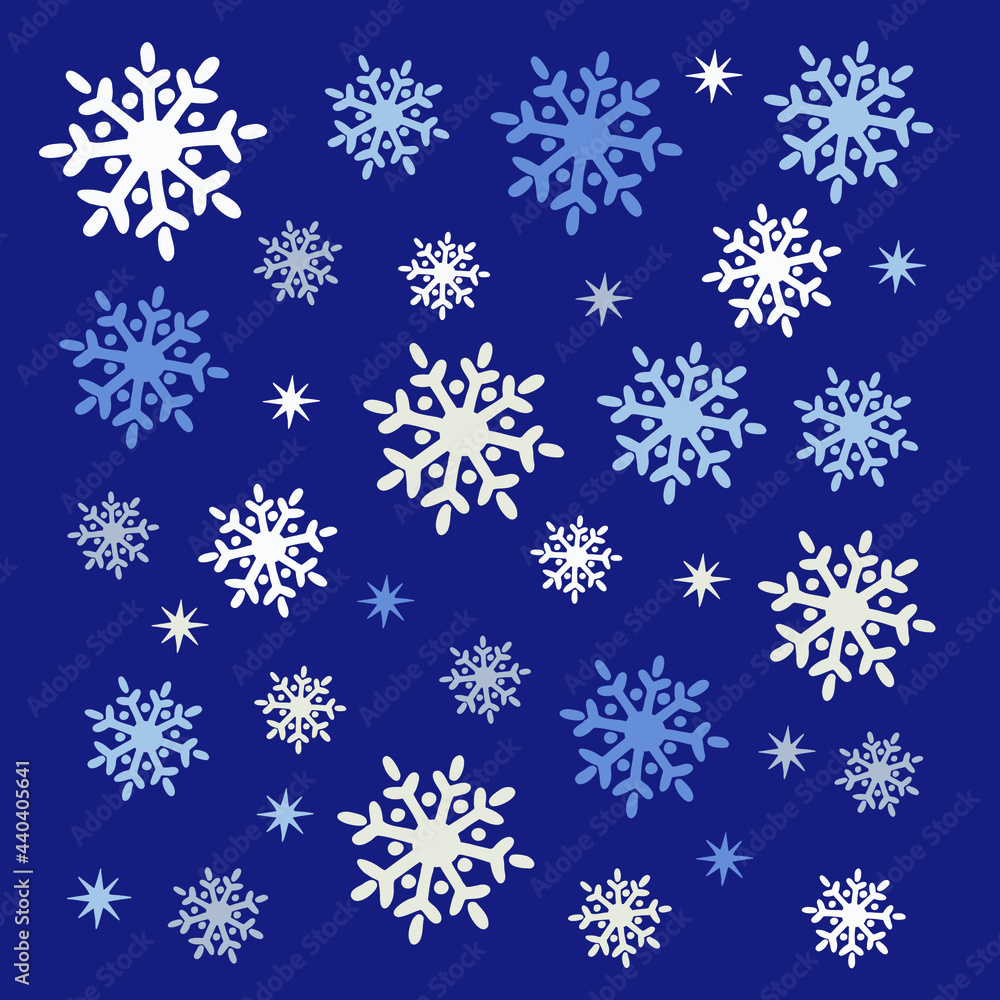Cute snowflakes. Winter background. Vector illustration. Cute snowflakes. Winter background. Vector illustration.