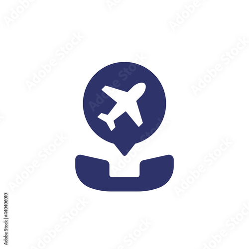 roaming call icon with a phone