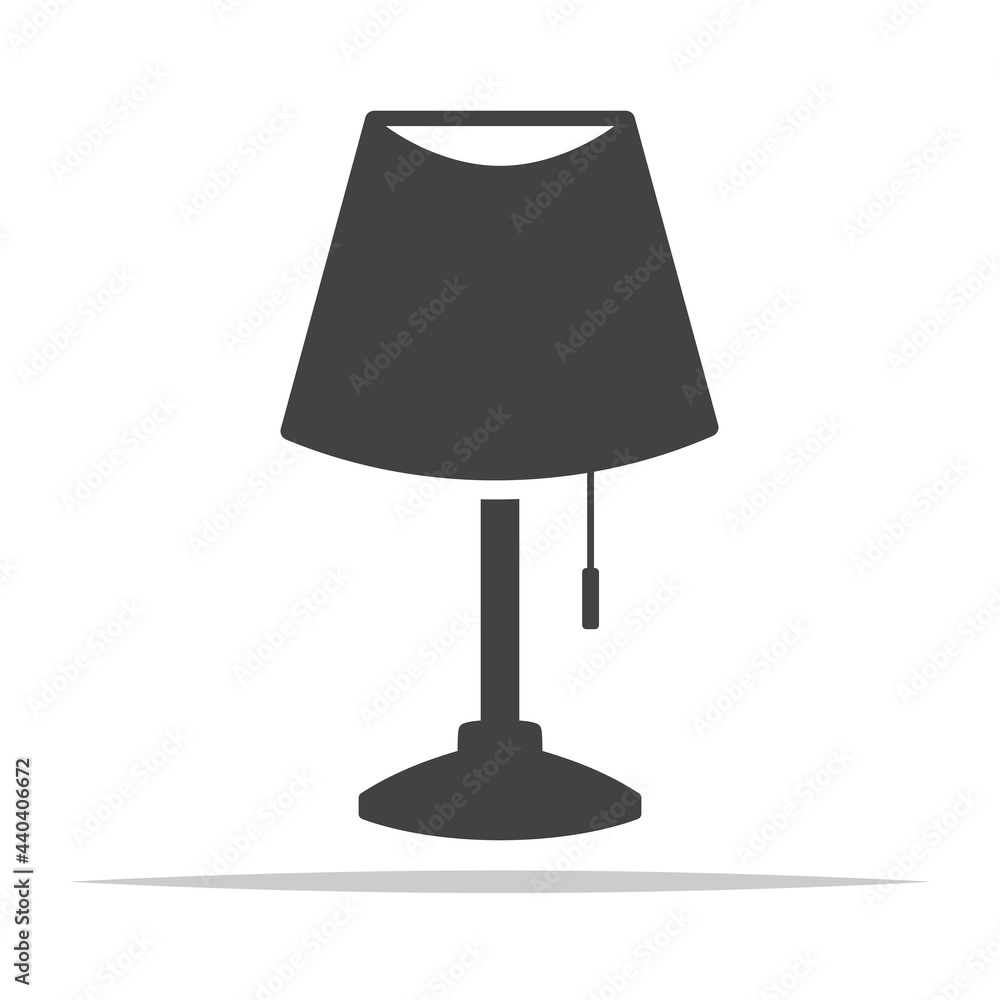 Table lamp icon vector isolated Table lamp icon vector isolated