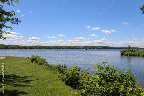 Conesus lake. View of the lake and Conesus Creek from the park.