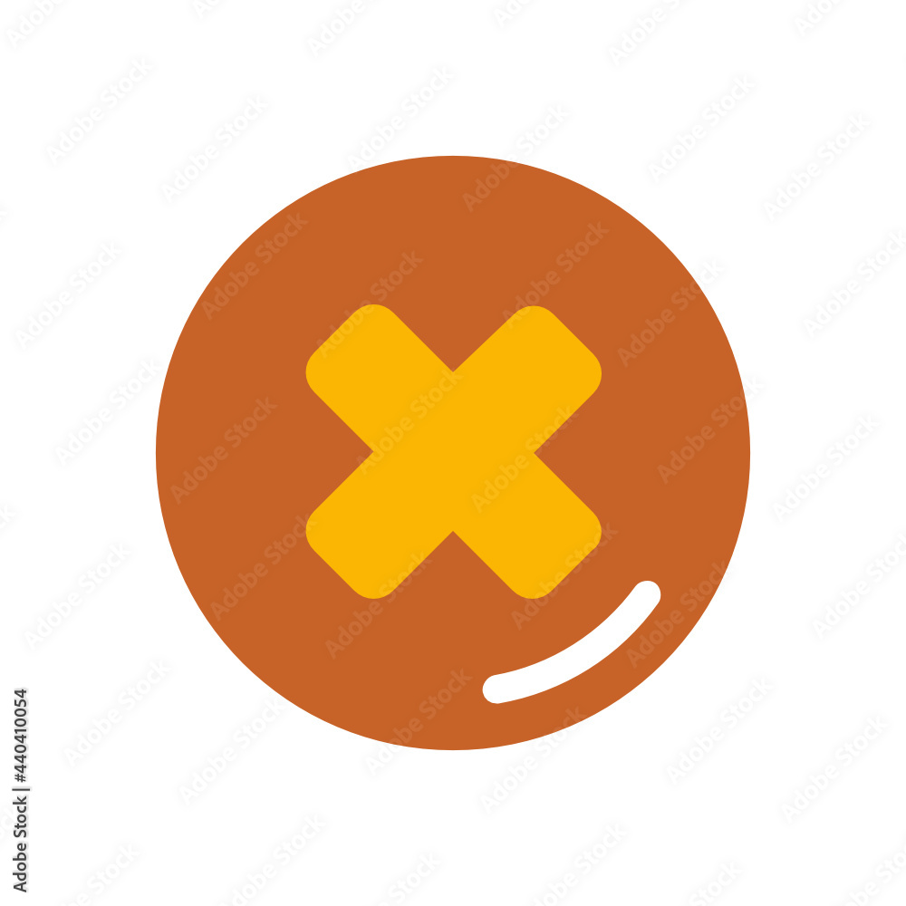 Obraz premium Delete flat icon.