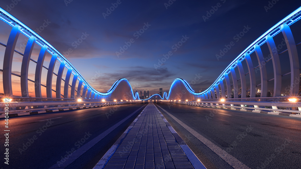 Fototapeta premium Meydan bridge in Dubai, UAE