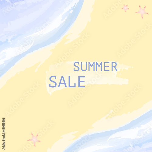 Sale banner. Summer Sale background for banner. Colorful and good for promotion, for shops.