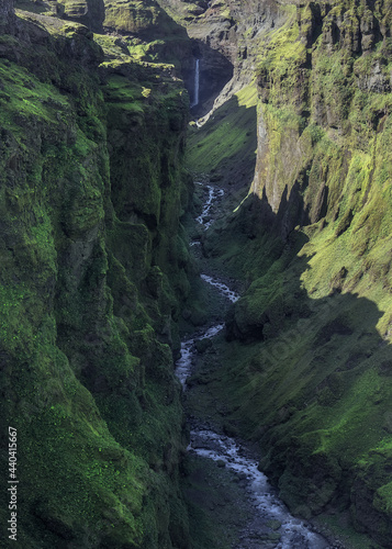 Stunning View of Secret Canyon in Iceland