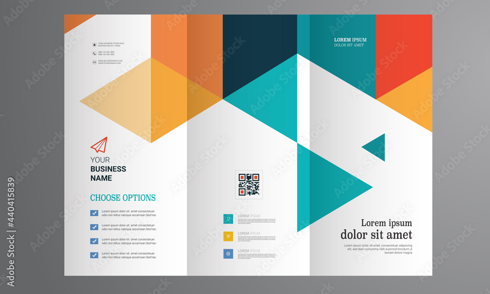 Corporate Trifold Brochure Layout