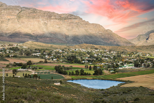 Photography Barrydale village town on Route 62 in the western cape South Africa