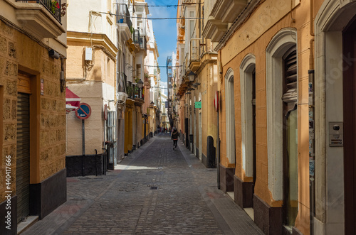 Streets during siesta in Cádiz Spain