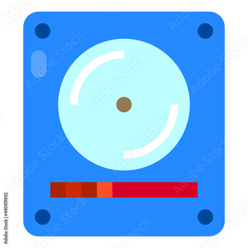 harddrive flat icon