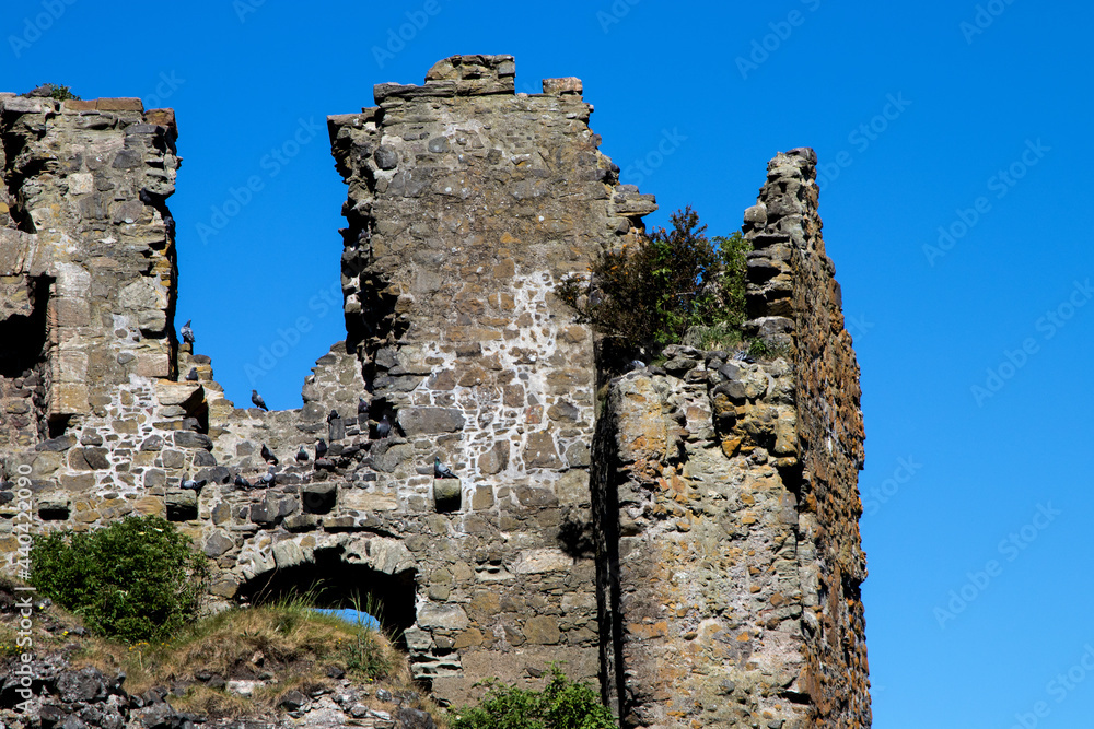 Ruined Keep of Dunure Castle Ayrshire Scotland
