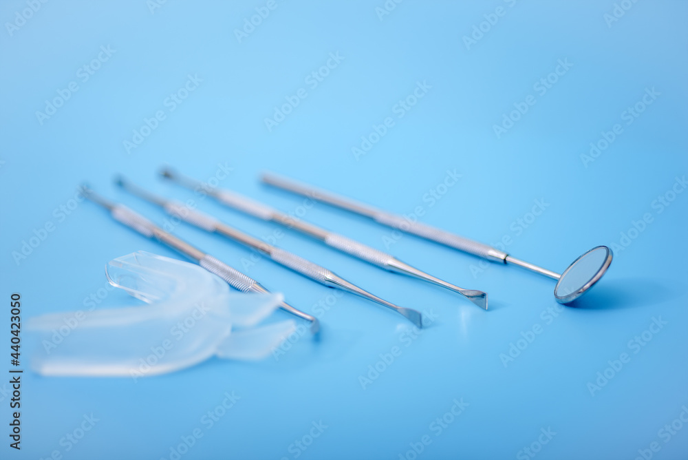 Set of Dentist's medical equipment tools. Stainless steel dental equipment Set of Dentist's medical equipment tools. Stainless steel dental equipment
