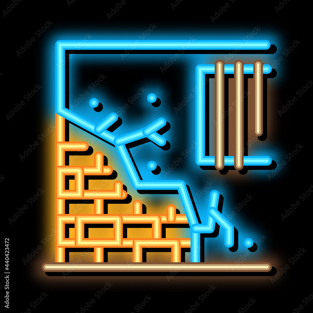 dropped foundation of house neon light sign vector. Glowing bright icon dropped foundation of house sign. transparent symbol illustration dropped foundation of house neon light sign vector. Glowing bright icon dropped foundation of house sign. transparent symbol illustration