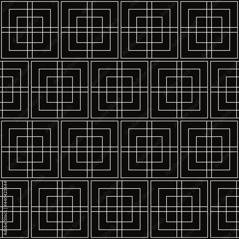 White web tile. Vector simple black tile ornament. White web tile. Vector simple black tile ornament.