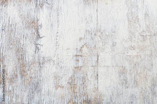 A rough white wooden background, copy space.