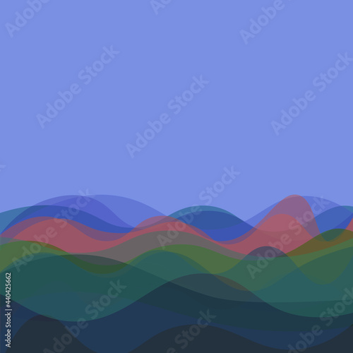 abstract background with colored waves