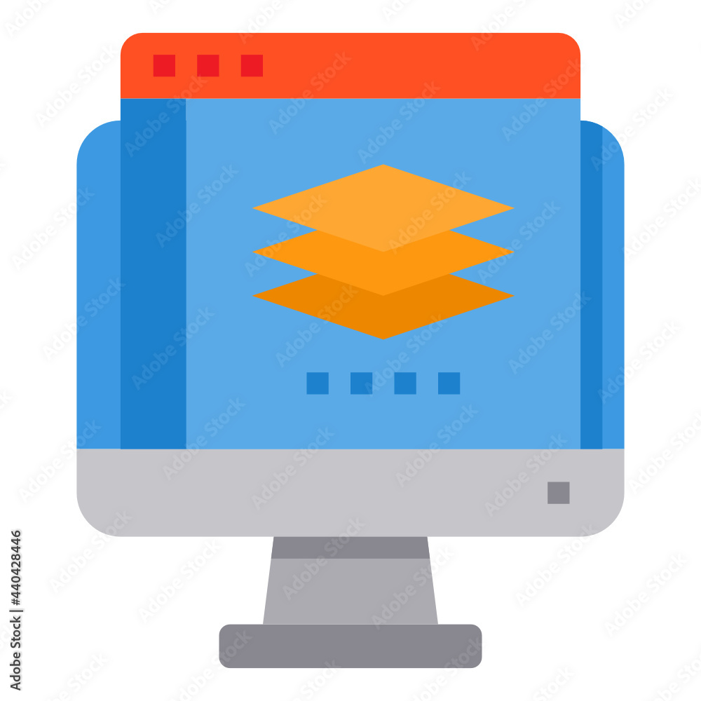 Illustration flat icon