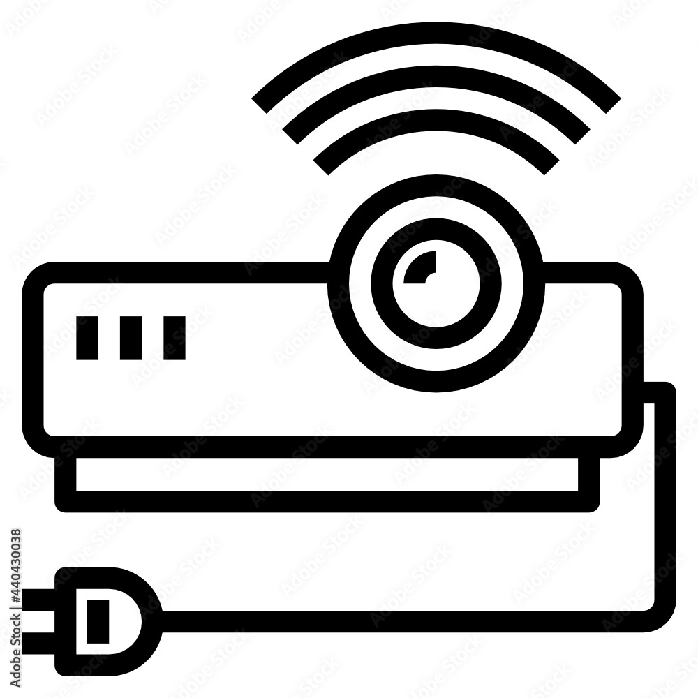 projecter line icon projecter line icon