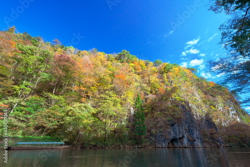 秋の川下り