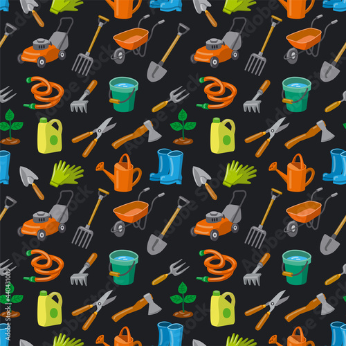 garden tools pattern