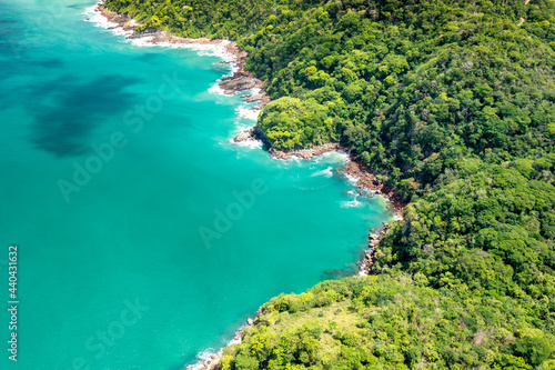 Taboga Island Aerial View. Tropical island located in the Pacific near Panama City,Panama.