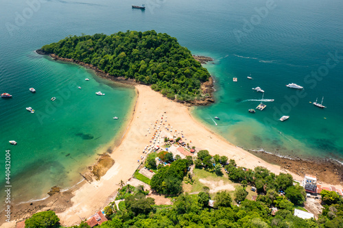 Taboga Island Aerial View. Tropical island located in the Pacific near Panama City,Panama.