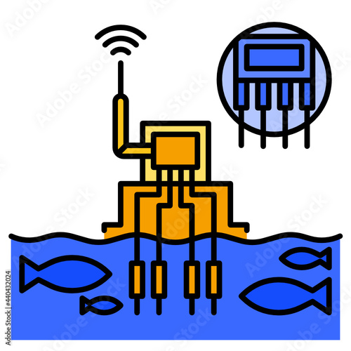 water quality Internet of things icon