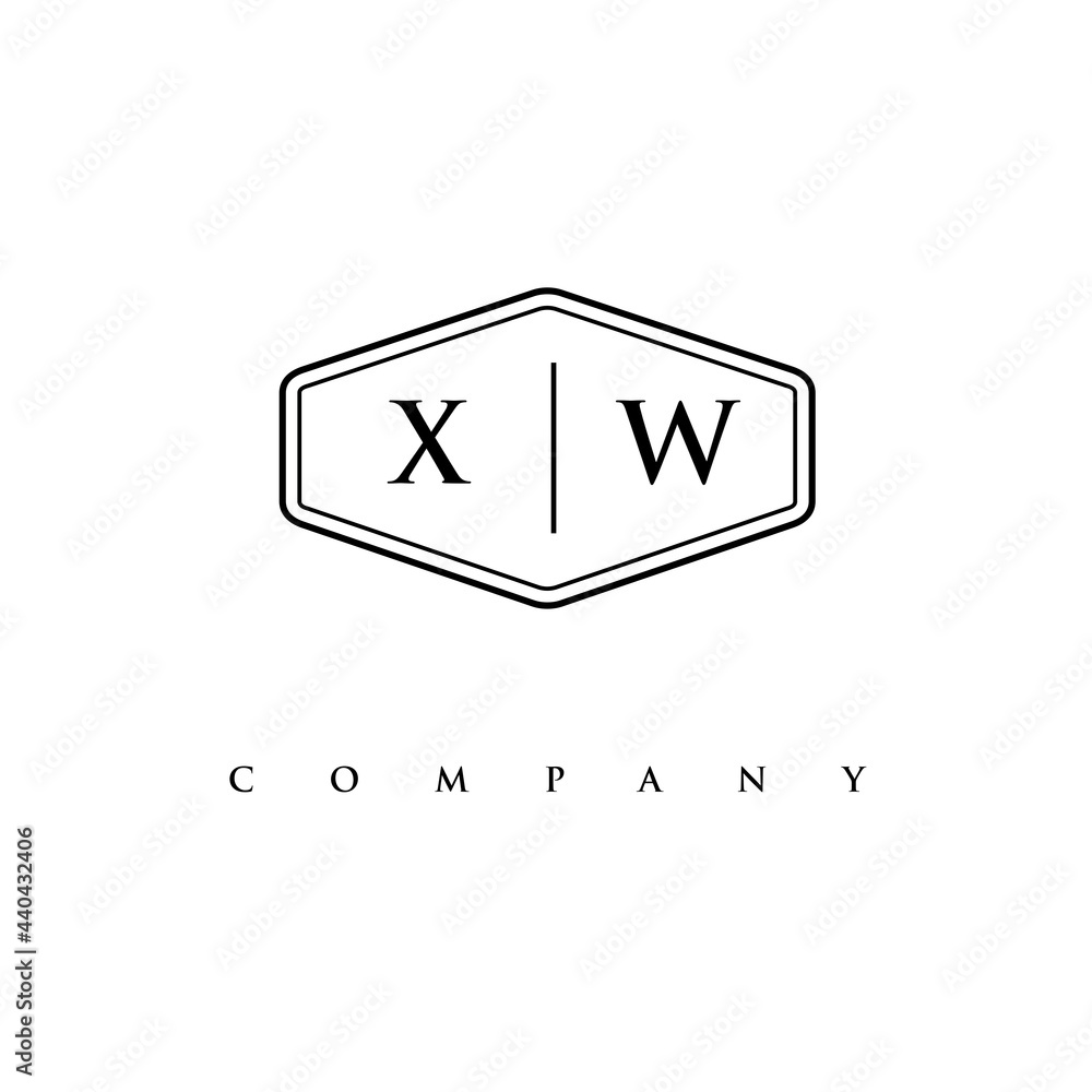 initial XW logo design vector initial XW logo design vector