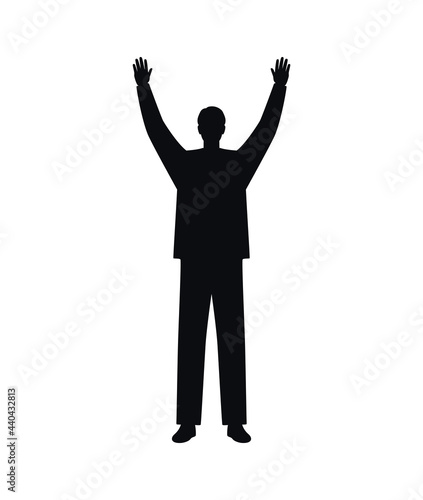 man silhouette design