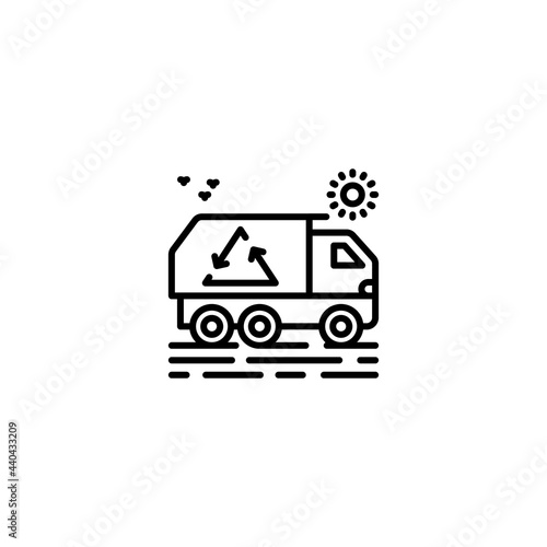Waste Management icon in vector. Logotype