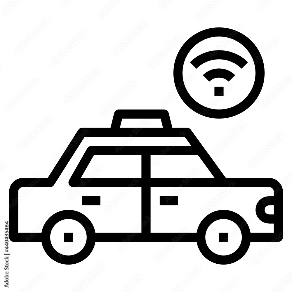 Taxi outline icon Taxi outline icon