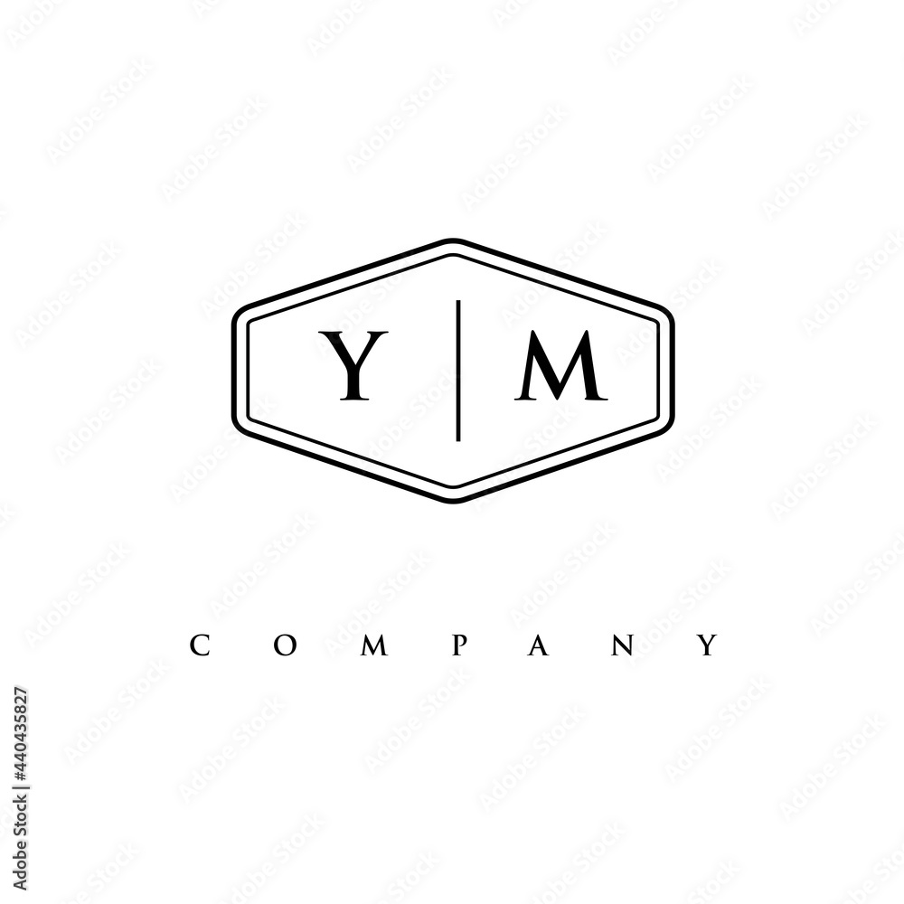initial YM logo design vector initial YM logo design vector