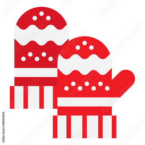 mitten flat icon