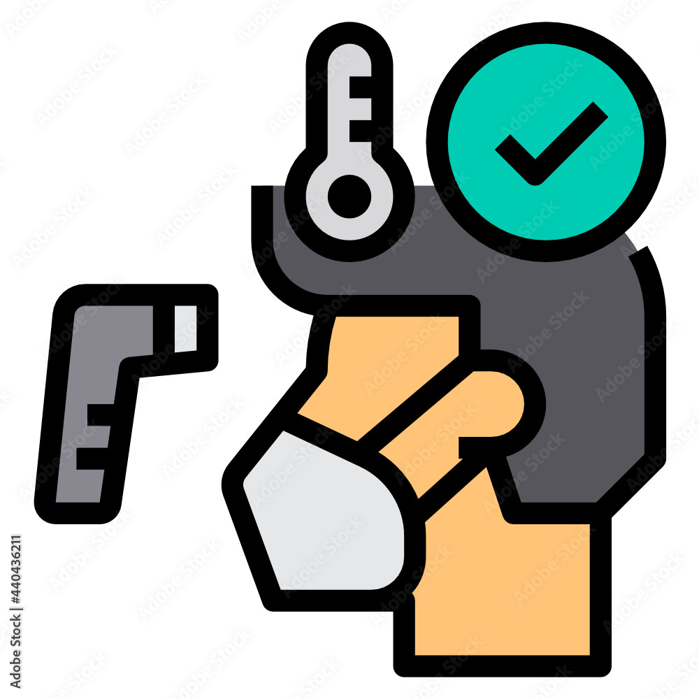 Infected filled outline icon