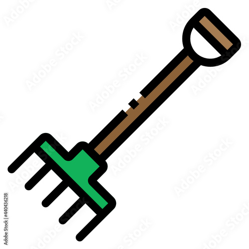 pitchfork line icon