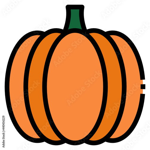 pumpkin line icon