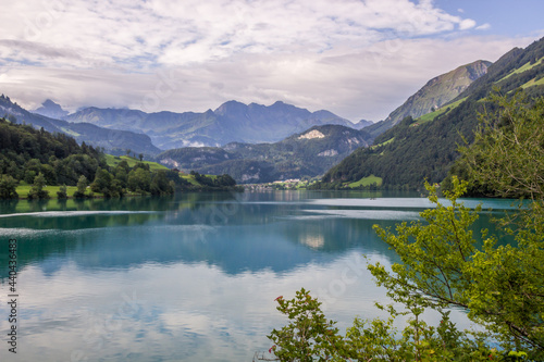 Lungern Lake in Swiss Alps